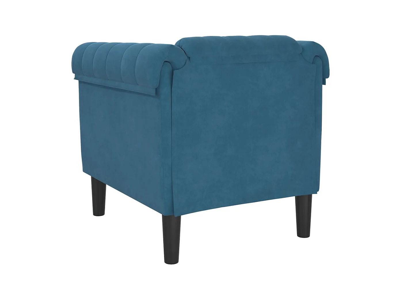 Fauteuil bleu velours