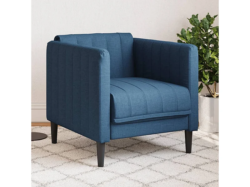 Poltrona tecido azul