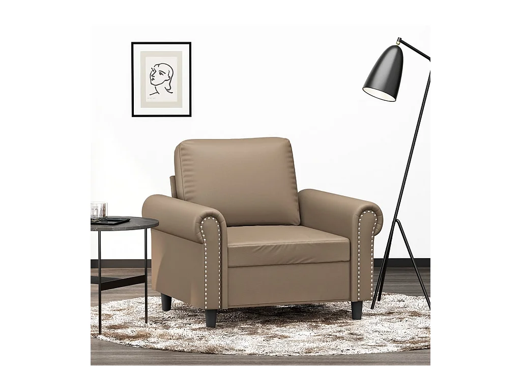Fauteuil Cappuccino 60 cm Similicuir