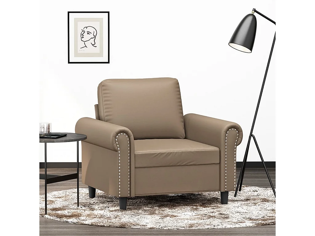 Fauteuil Cappuccino 60 cm Similicuir