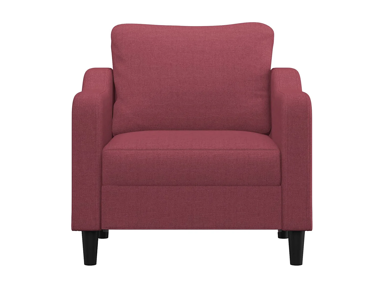 Fauteuil Rouge bordeaux 60 cm Tissu
