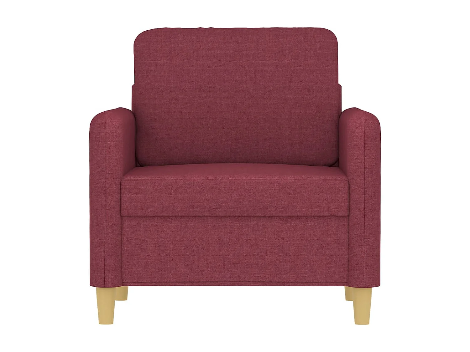Fauteuil Rouge bordeaux 60 cm Tissu