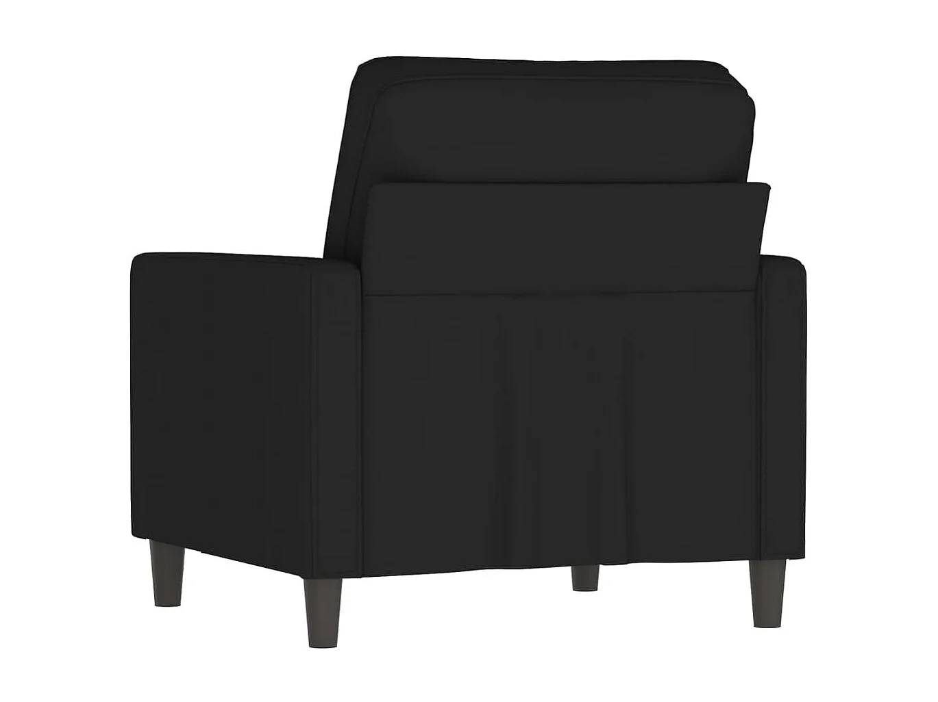 Fauteuil 60 cm fluweel zwart