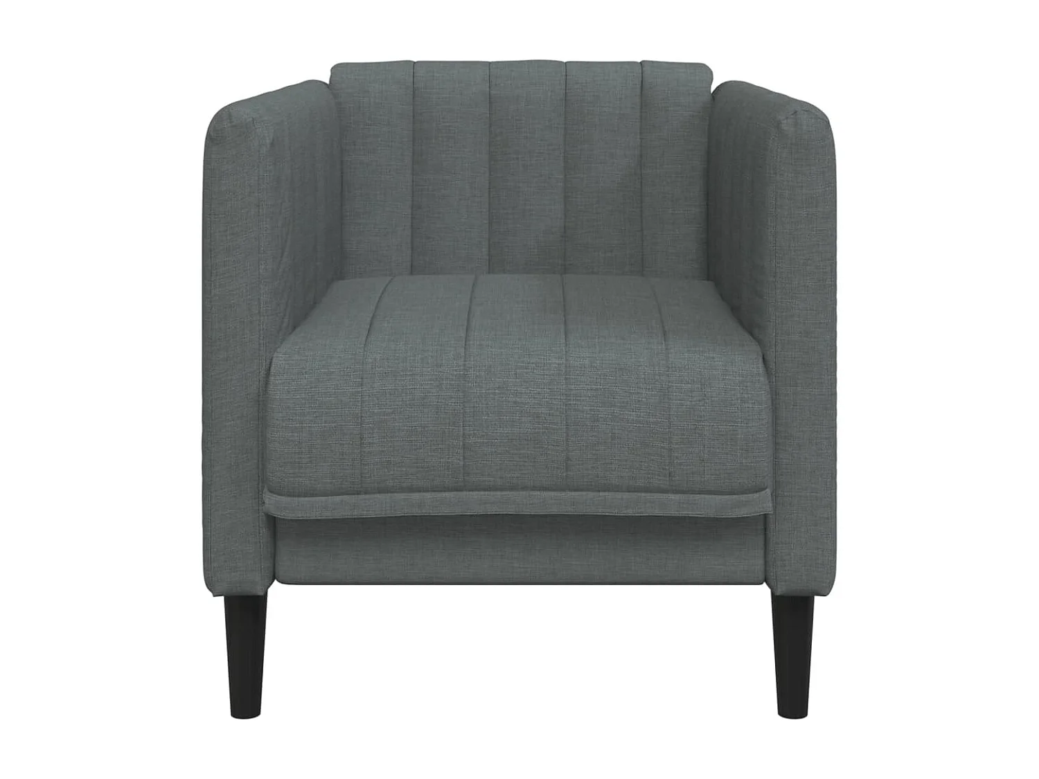Fauteuil gris foncé tissu
