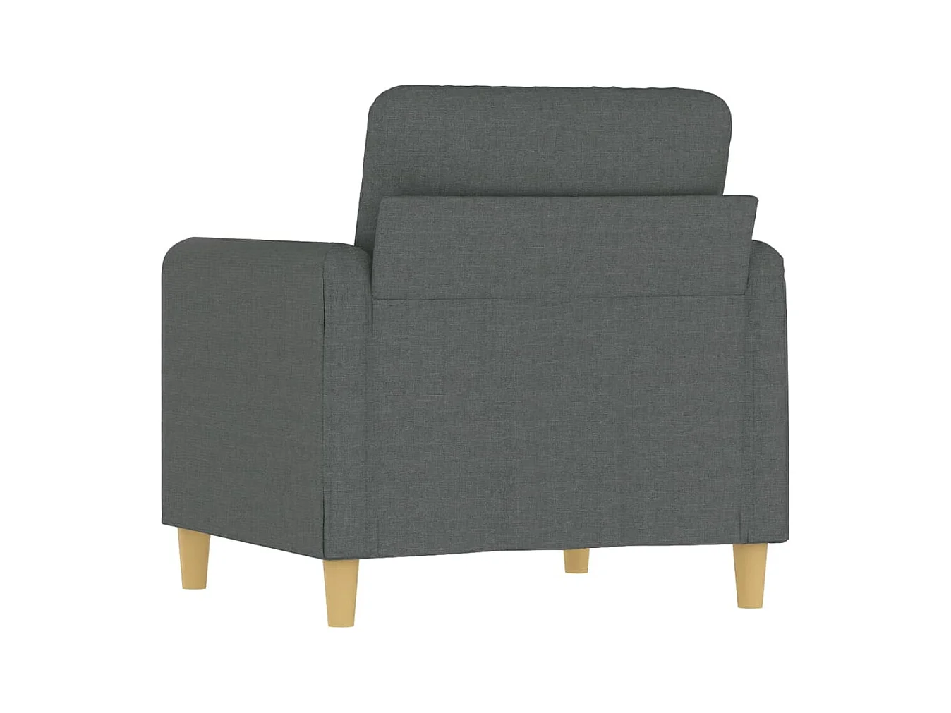 Fauteuil Gris foncé 60 cm Tissu