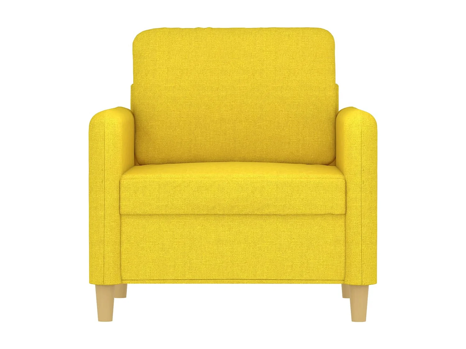 Fauteuil 60 cm stof lichtgeel