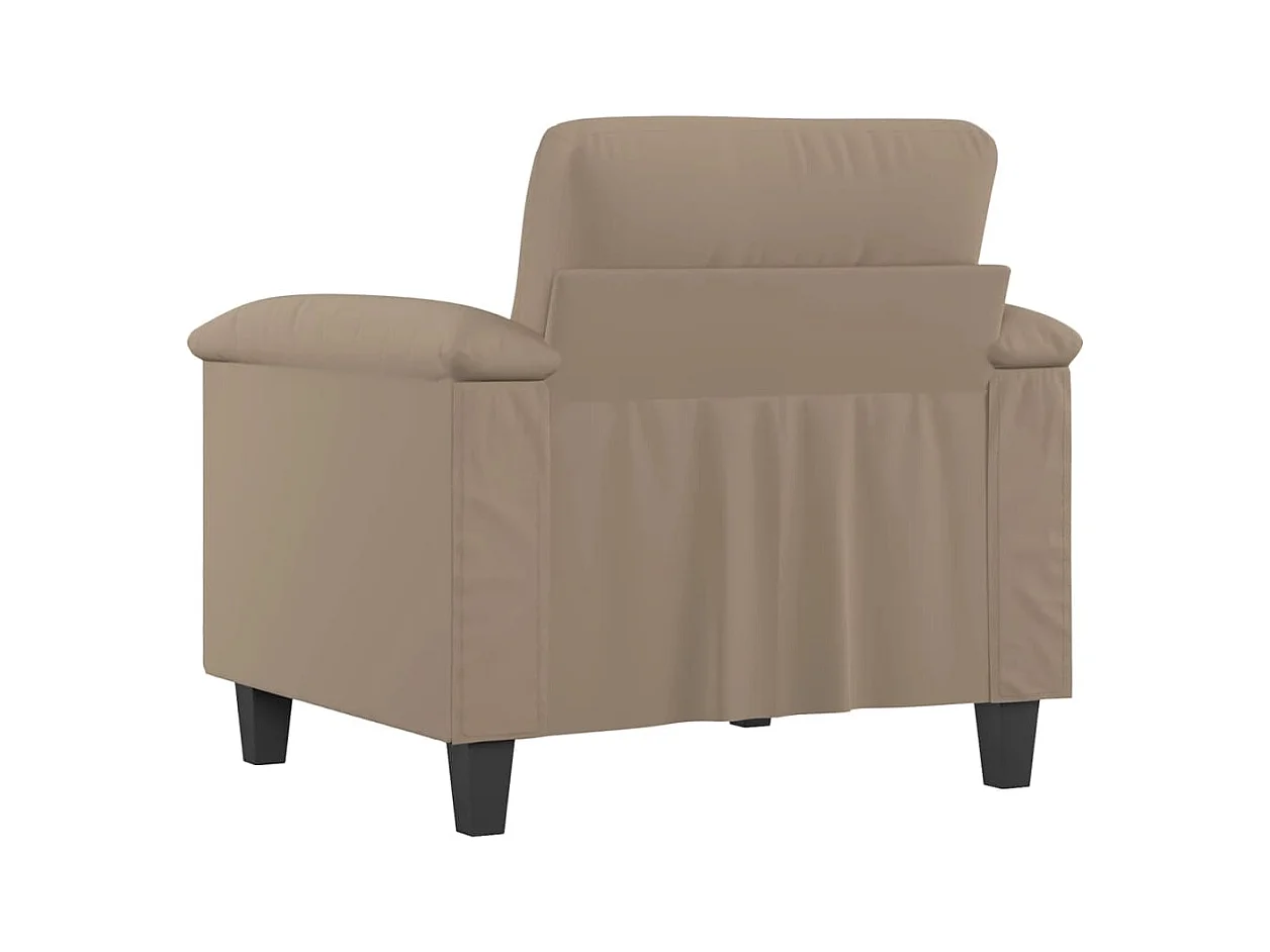 Fauteuil Taupe 60 cm Tissu microfibre