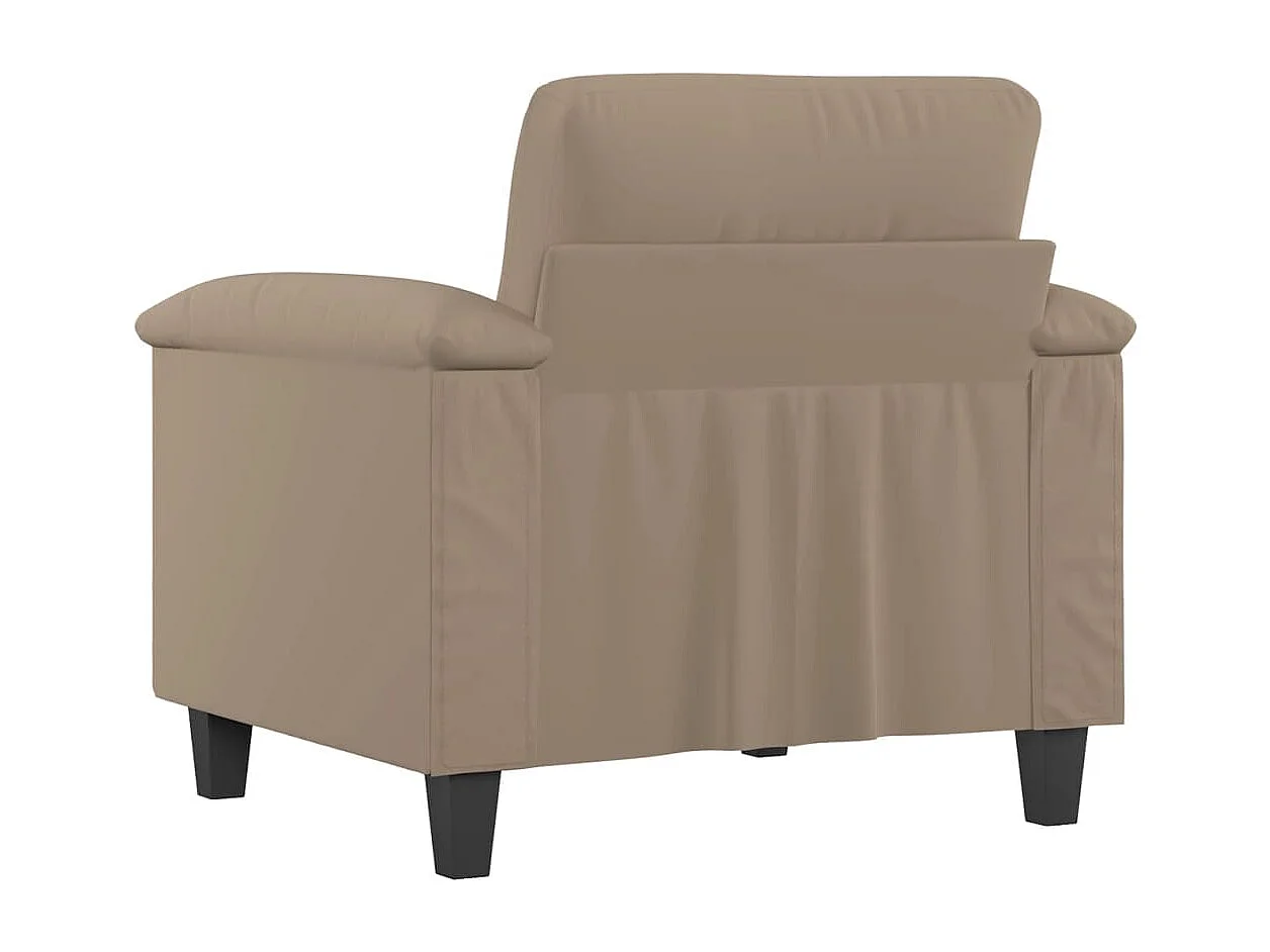 Fauteuil Taupe 60 cm Tissu microfibre