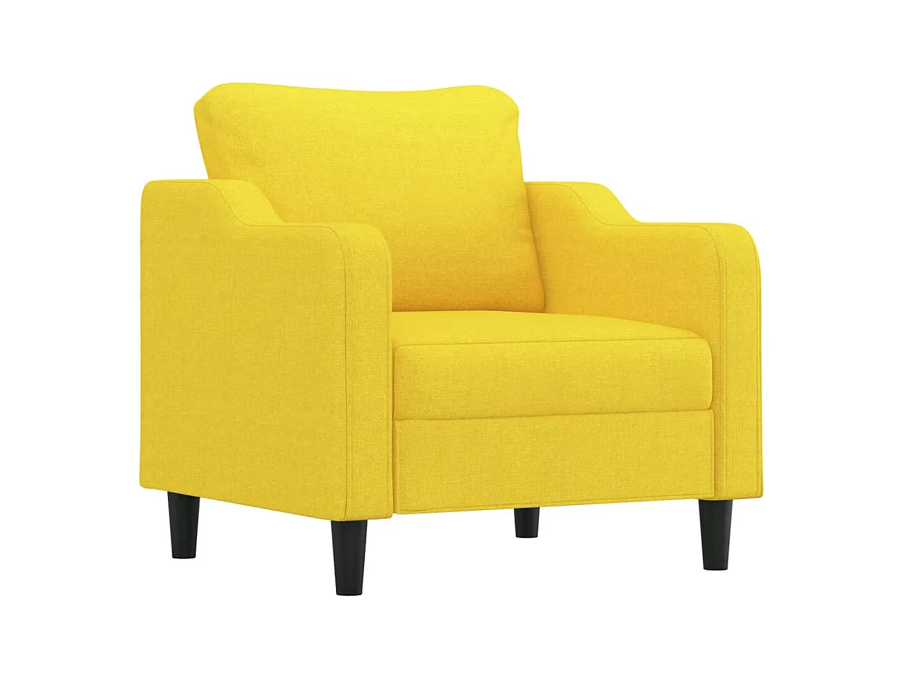 Fauteuil Jaune clair 60 cm Tissu