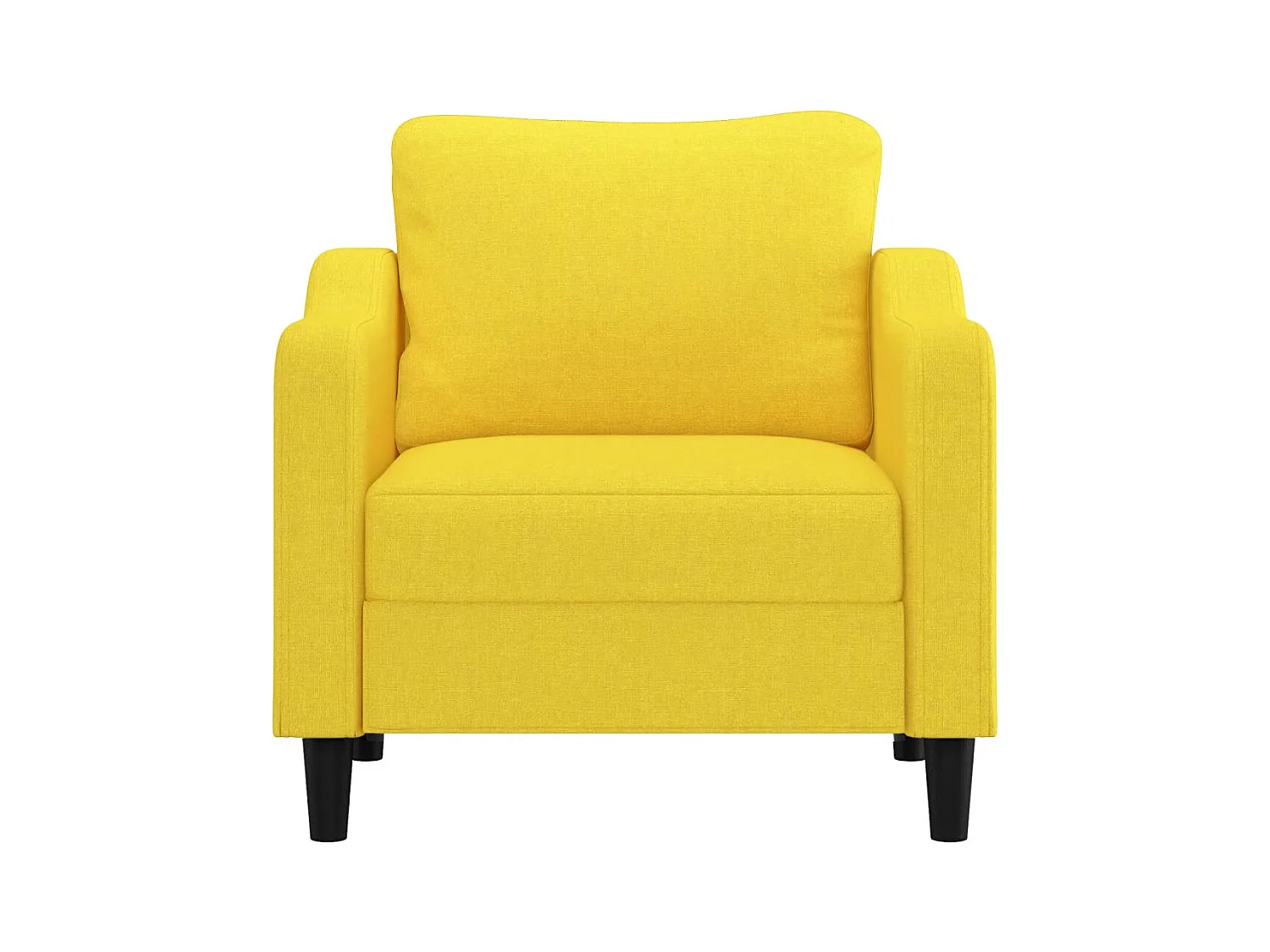 Fauteuil Jaune clair 60 cm Tissu