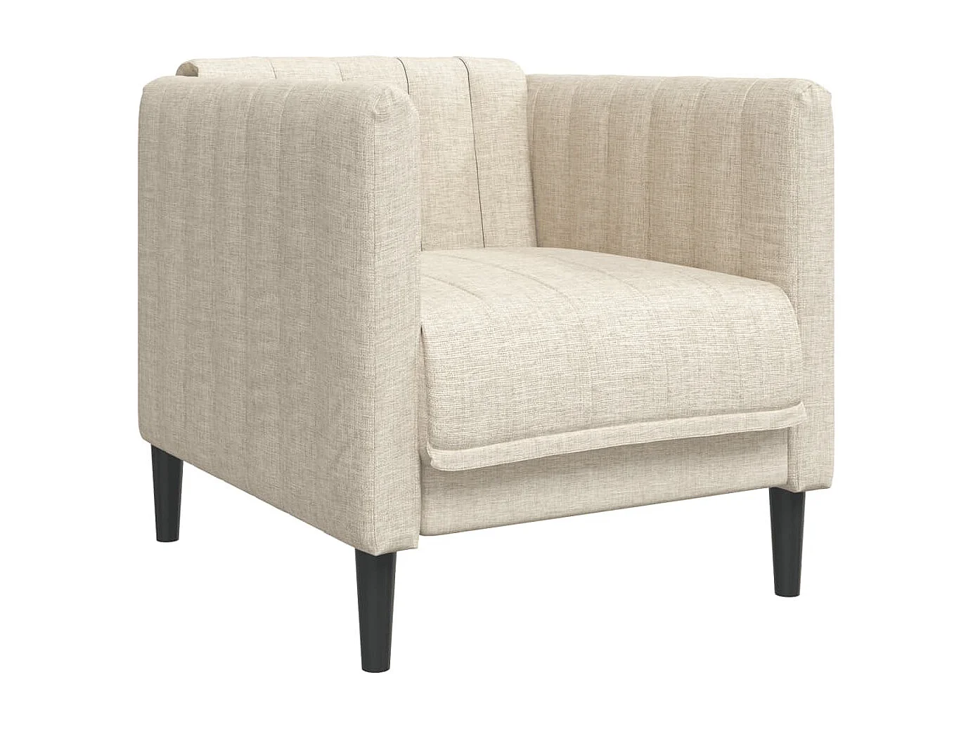 Poltrona tecido cor creme