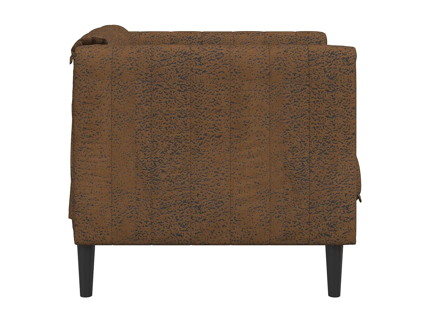 Fauteuil kunstsuède bruin