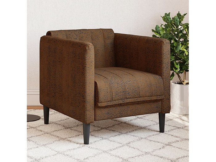 Fauteuil relax électrique en tissu - Marron - Sweiko