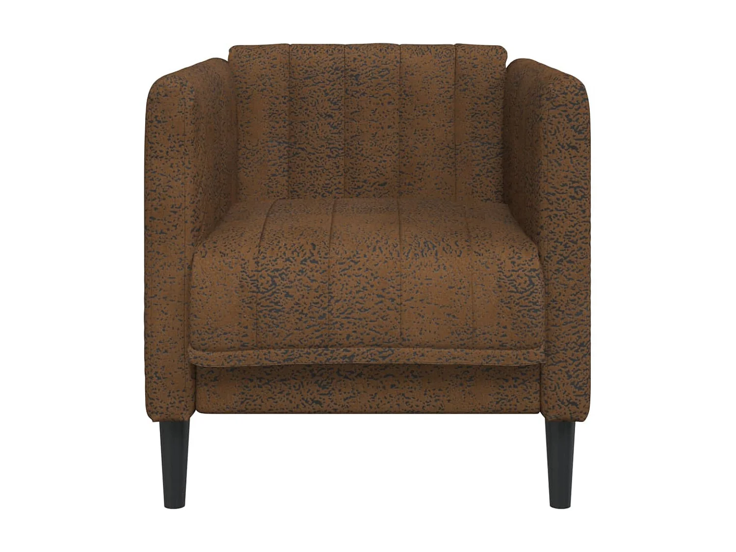Fauteuil marron tissu