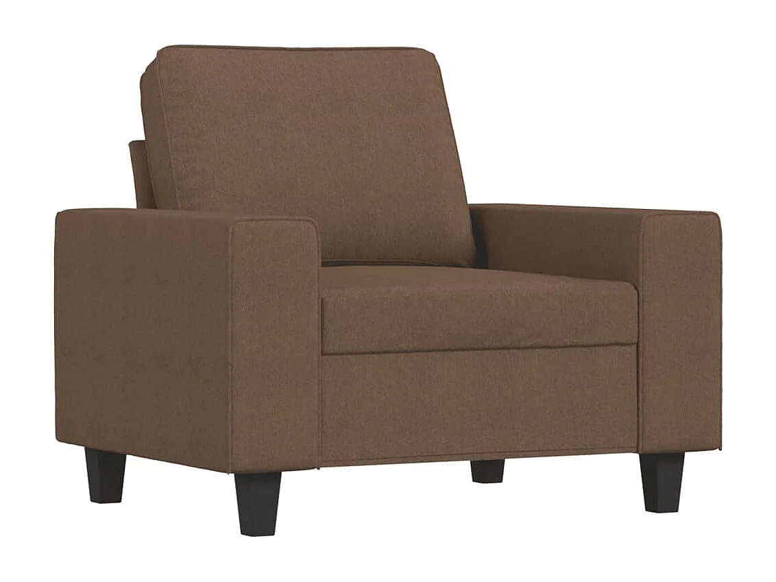 Fauteuil Marron 60 cm Tissu