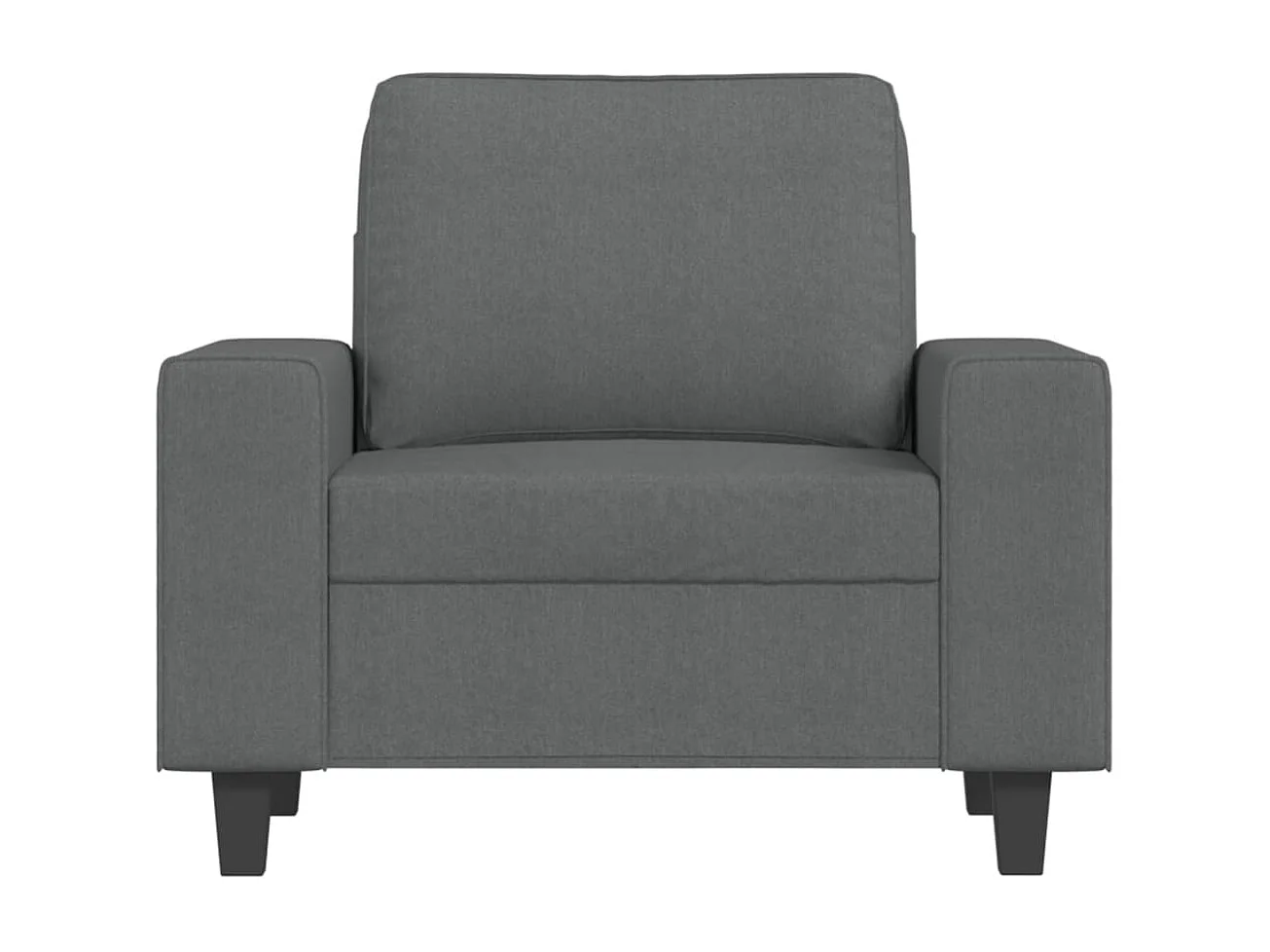 Fauteuil 60 cm stof donkergrijs