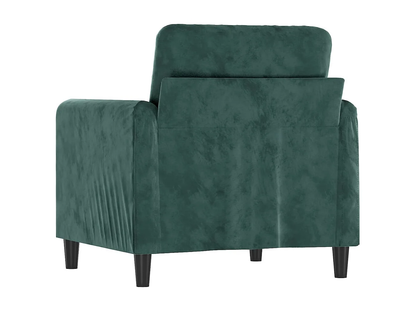 Fauteuil 60 cm fluweel donkergroen