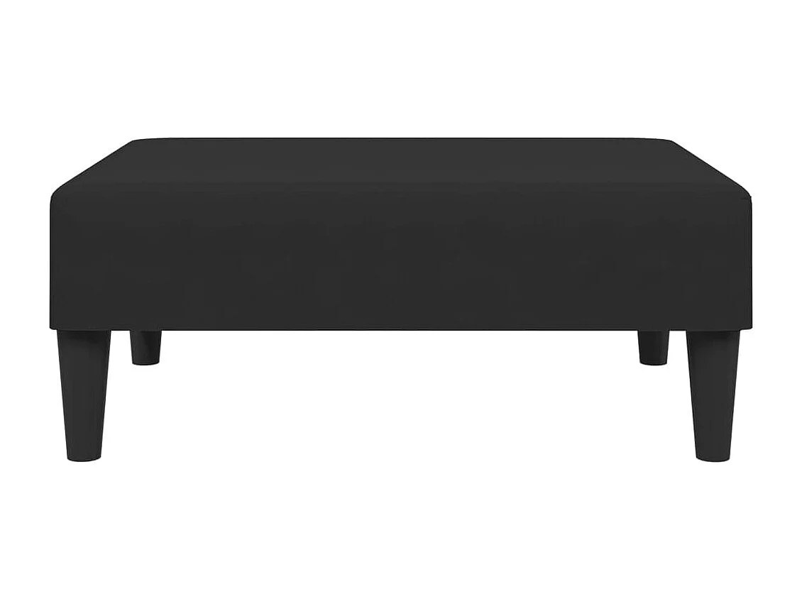 2-delige Loungeset met kussens fluweel zwart