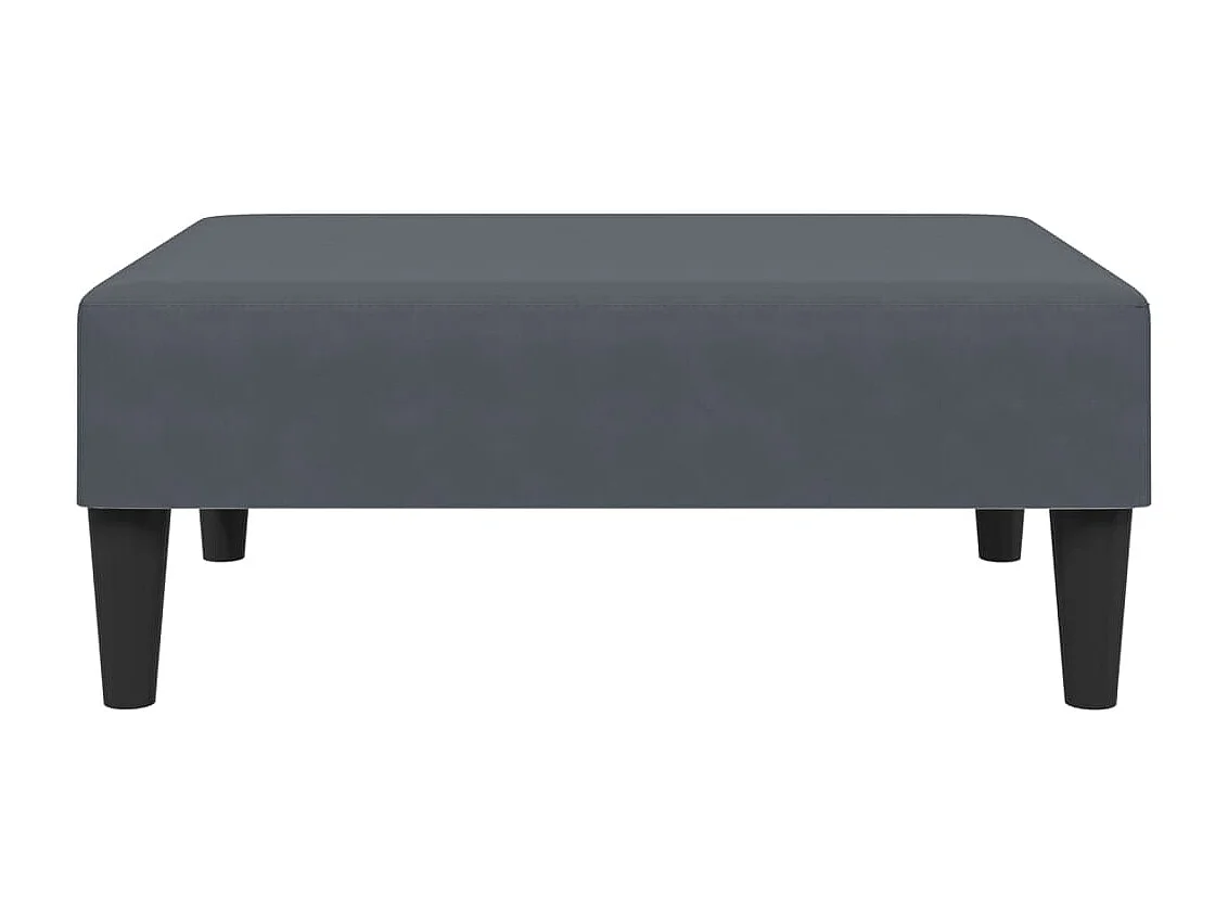 2-delige Loungeset met kussens fluweel donkergrijs