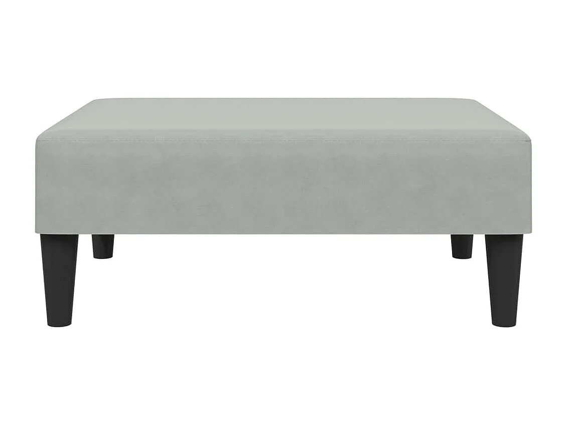 Ensemble de canapés 2 pièces gris clair velours