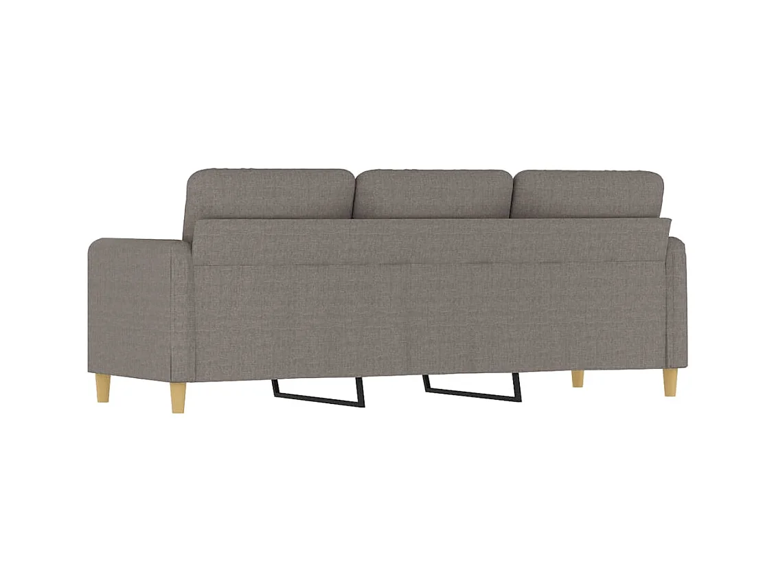 Canapé à 3 places Taupe 180 cm Tissu