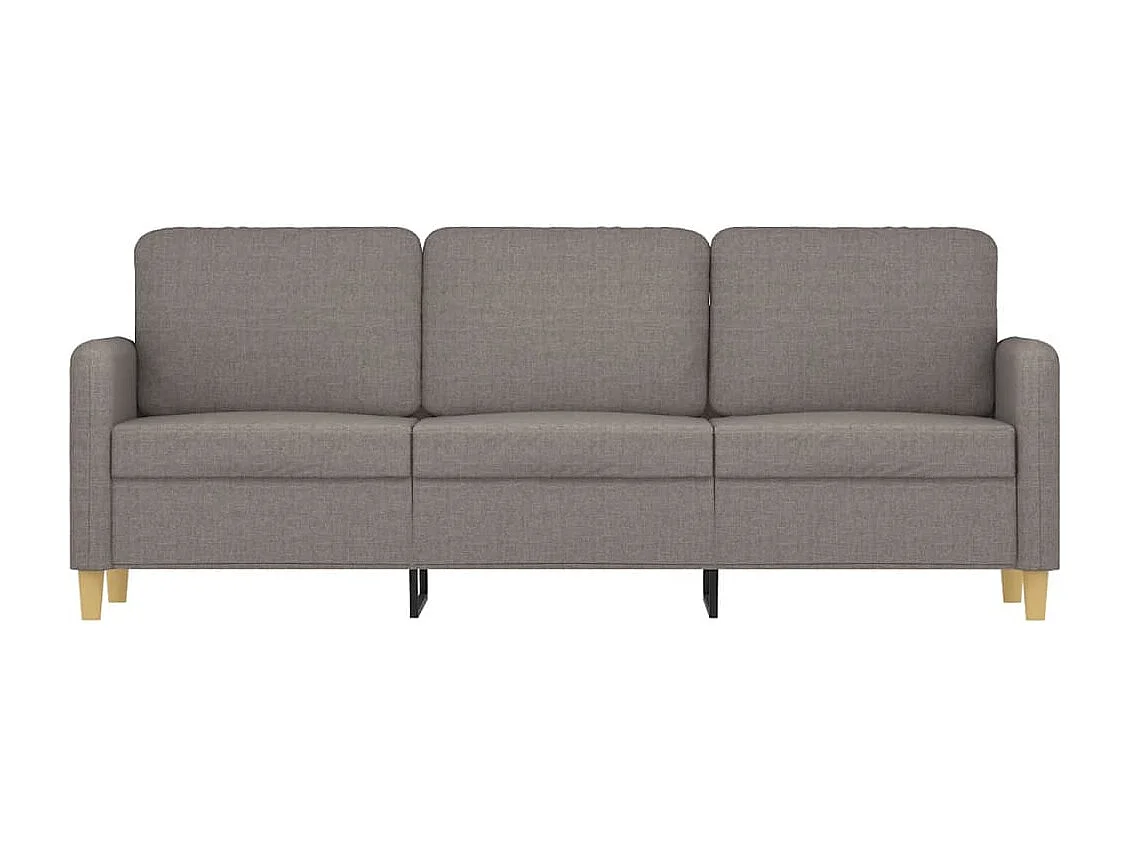 Canapé à 3 places Taupe 180 cm Tissu