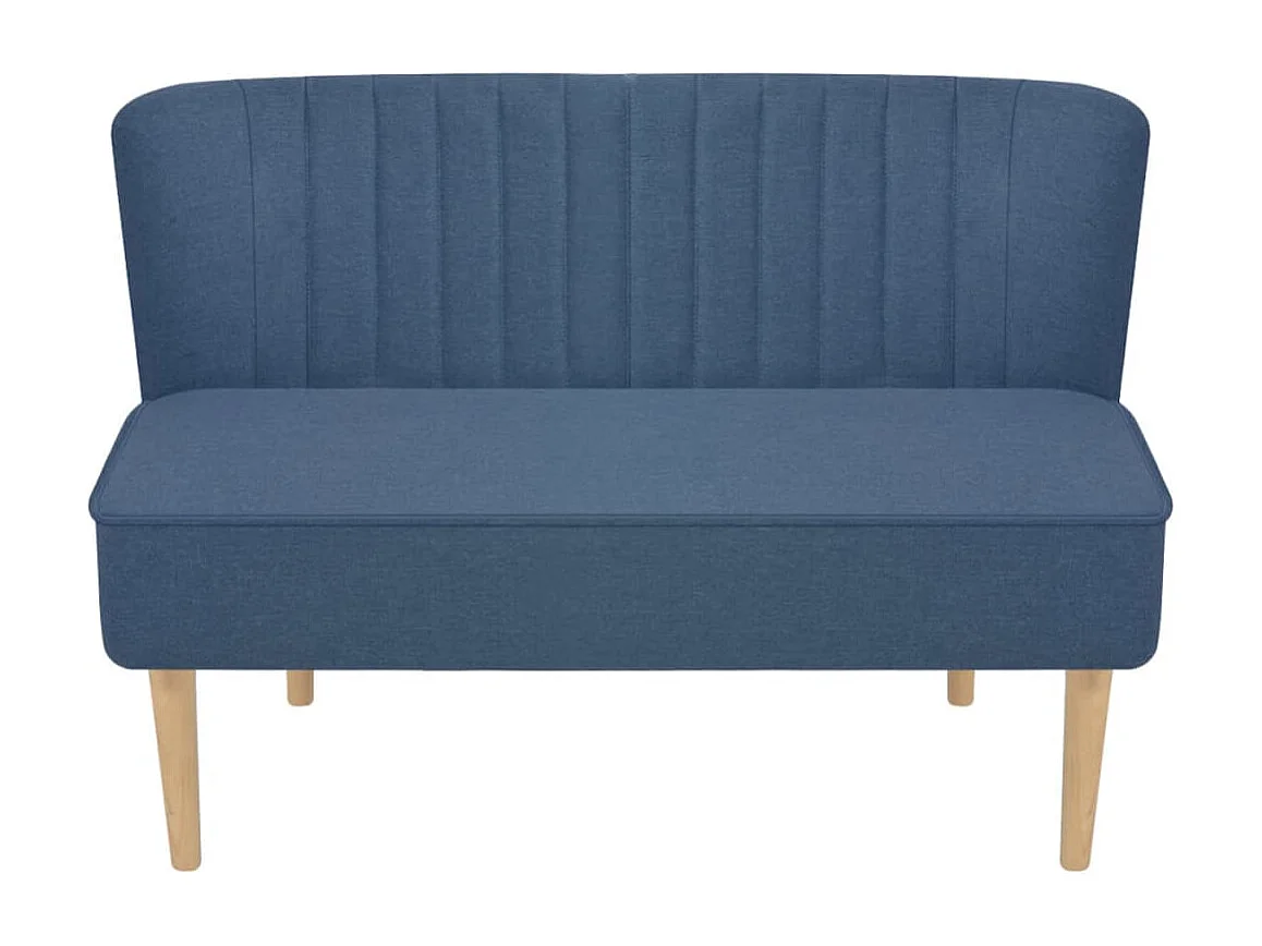Canapé 117 x 55,5 x 77 cm Tissu Bleu