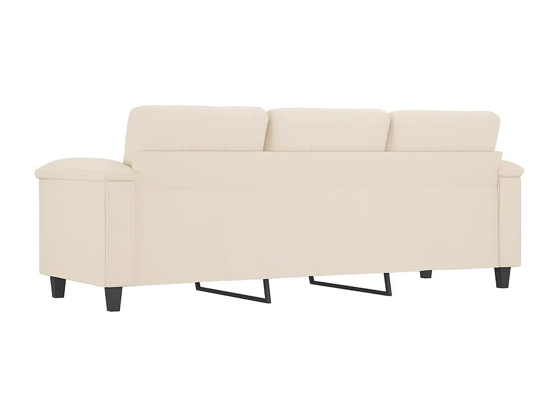 Driezitsbank 180 cm microvezelstof beige