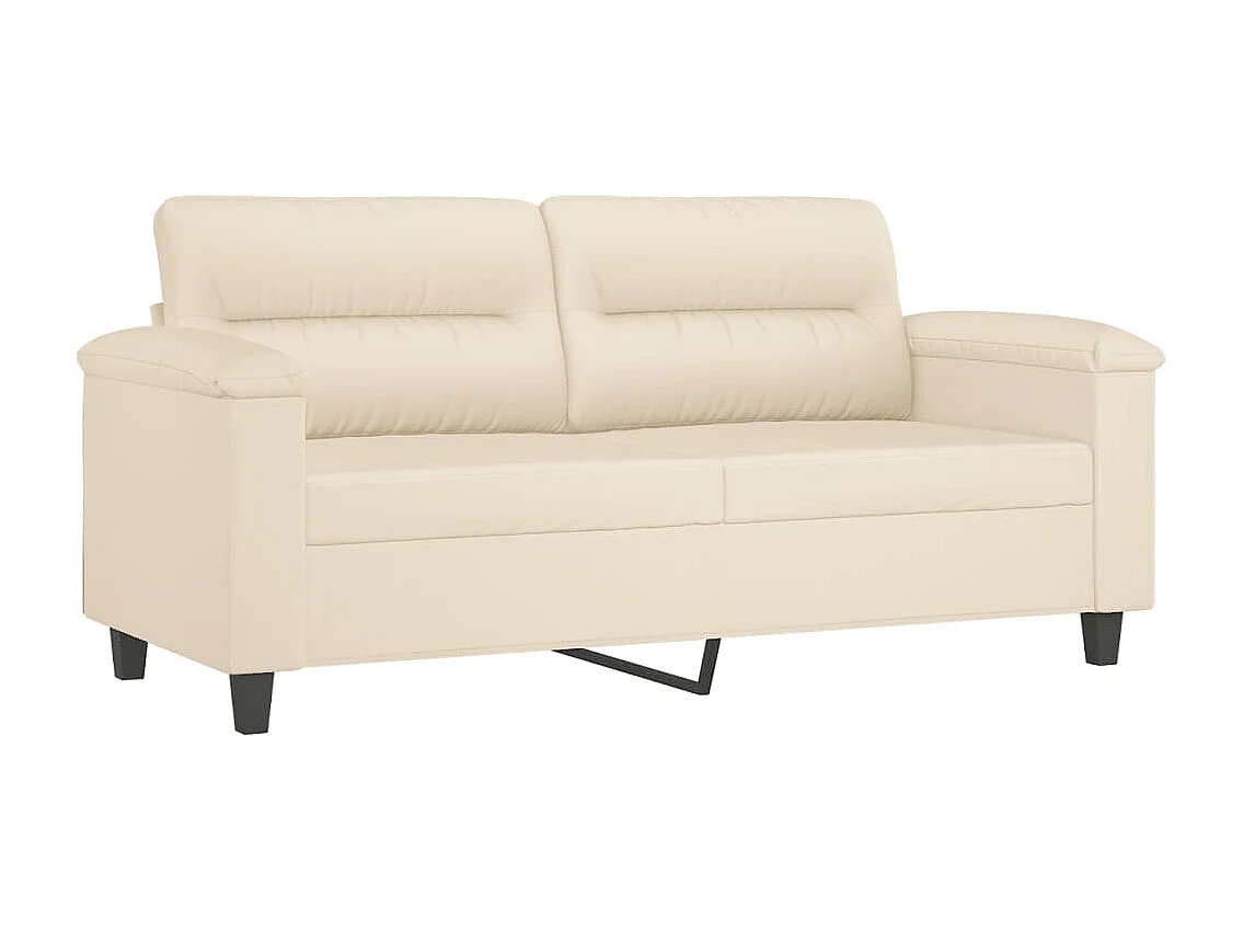 Tweezitsbank 140 cm microvezelstof beige