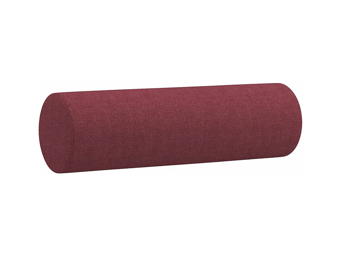 Canapé 2 places avec oreillers bordeaux 120 cm tissu