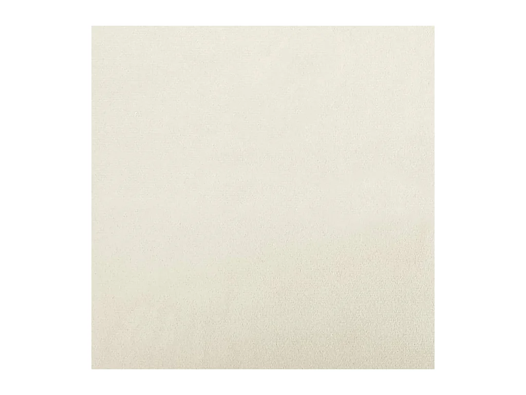 Canapé à 3 places avec repose-pieds Crème 180 cm Velours