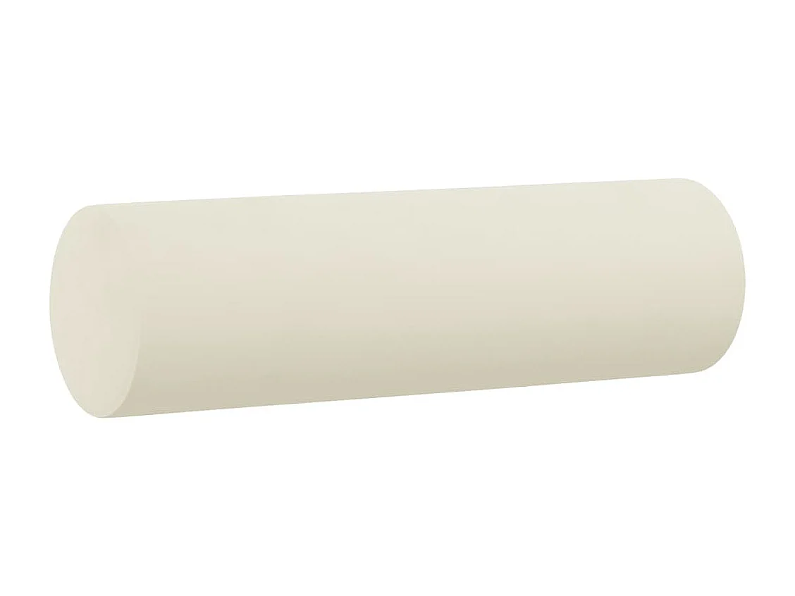 Canapé 2 places avec oreillers décoratifs crème 140 cm velours
