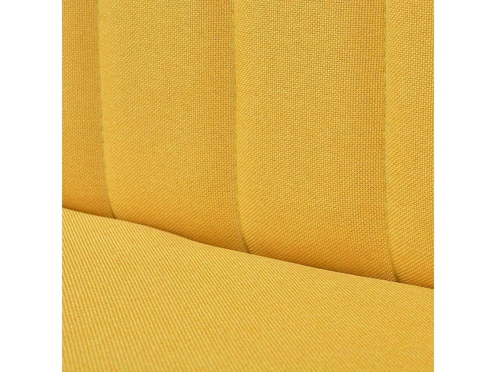 Canapé 117 x 55,5 x 77 cm Tissu Jaune
