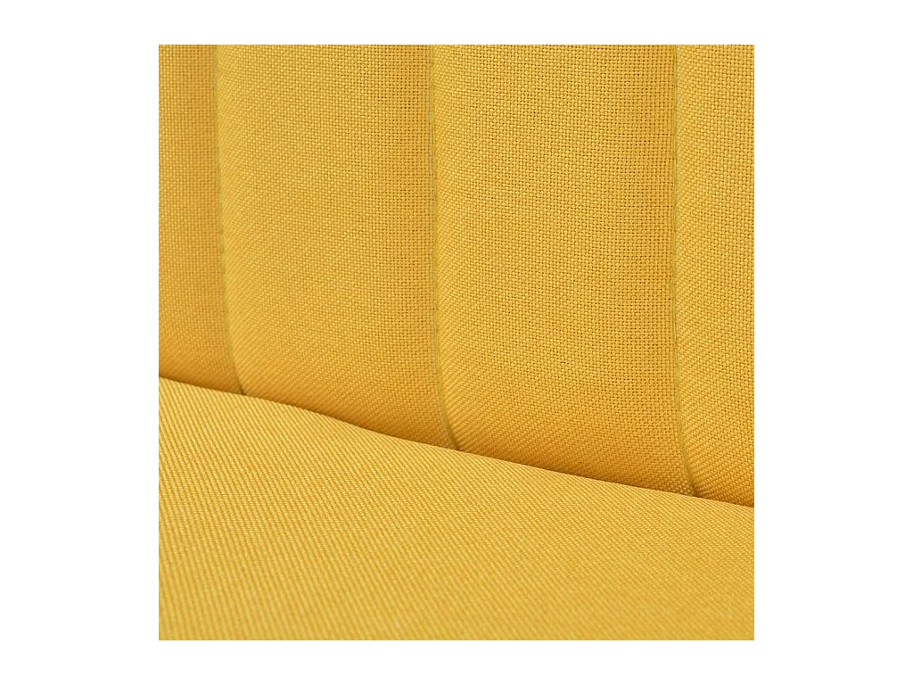 Canapé 117 x 55,5 x 77 cm Tissu Jaune