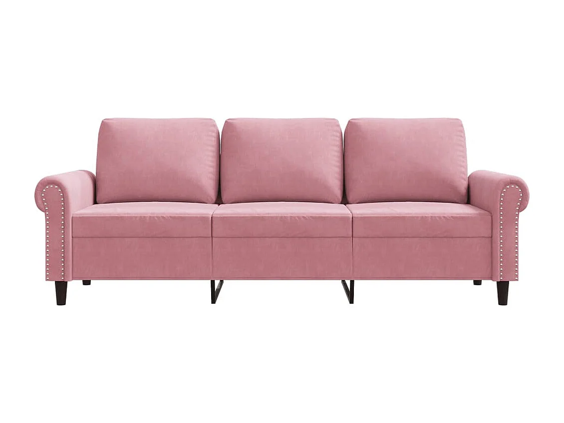 Canapé à 3 places Rose 180 cm Velours