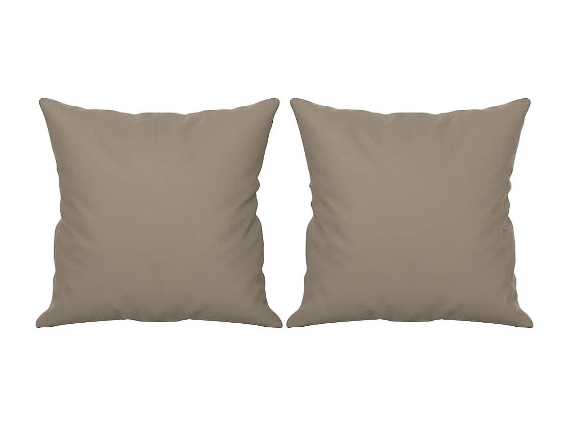 Driezitsbank met kussens 180 cm microvezelstof taupe