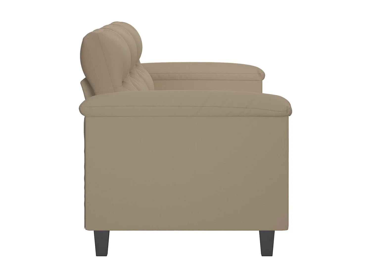 Driezitsbank 180 cm microvezelstof taupe