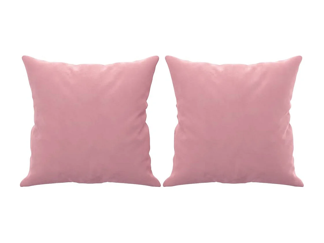 Driezitsbank met sierkussens 180 cm fluweel roze