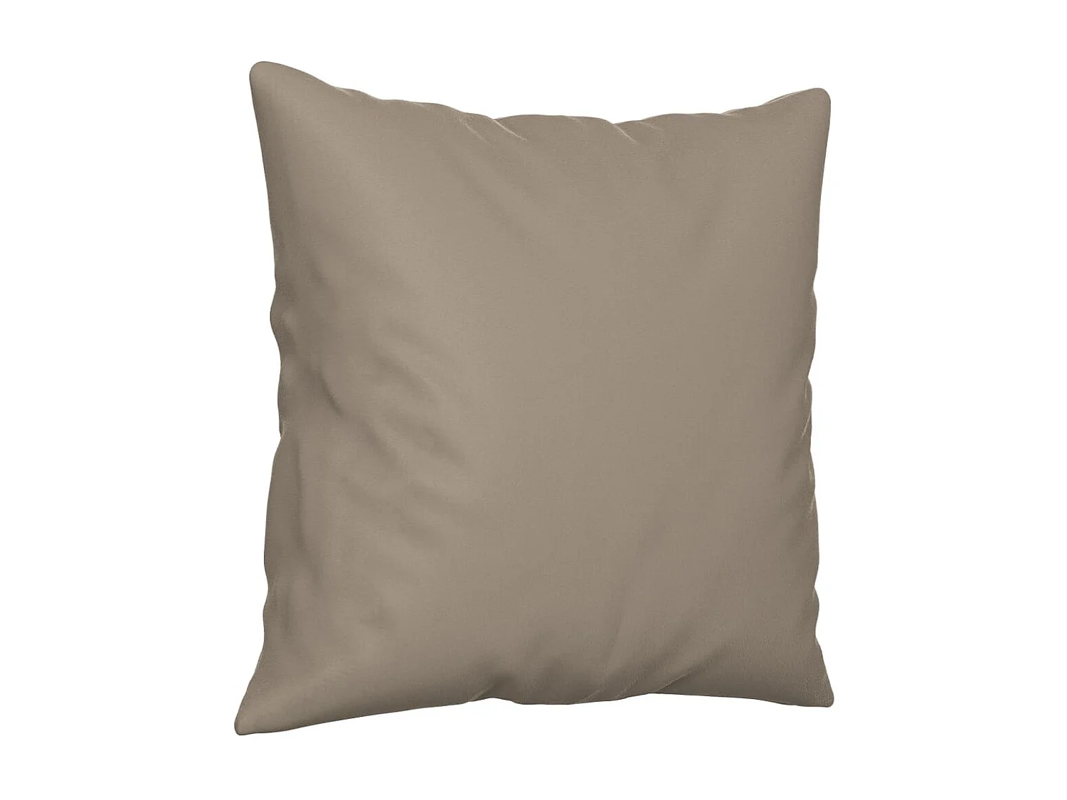 Canapé 2 places avec oreillers taupe 120 cm tissu microfibre