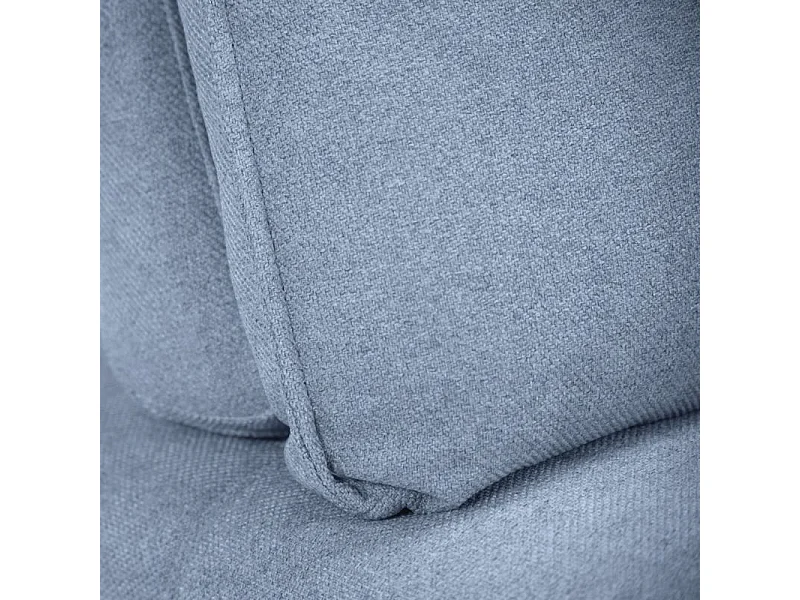 Chauffeuse double modulable tissu bleu clair dossier réglable - GINA