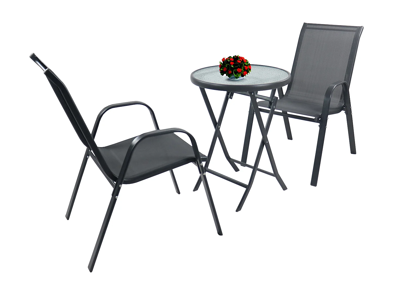 3 pezzi balcone set mobili da giardino set Sonlas