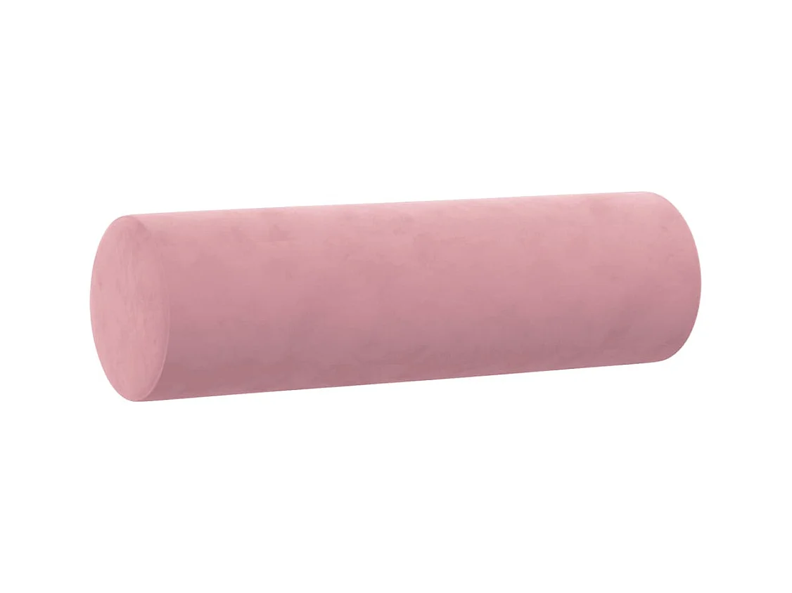Ensemble de canapés 3 pièces avec coussins rose velours