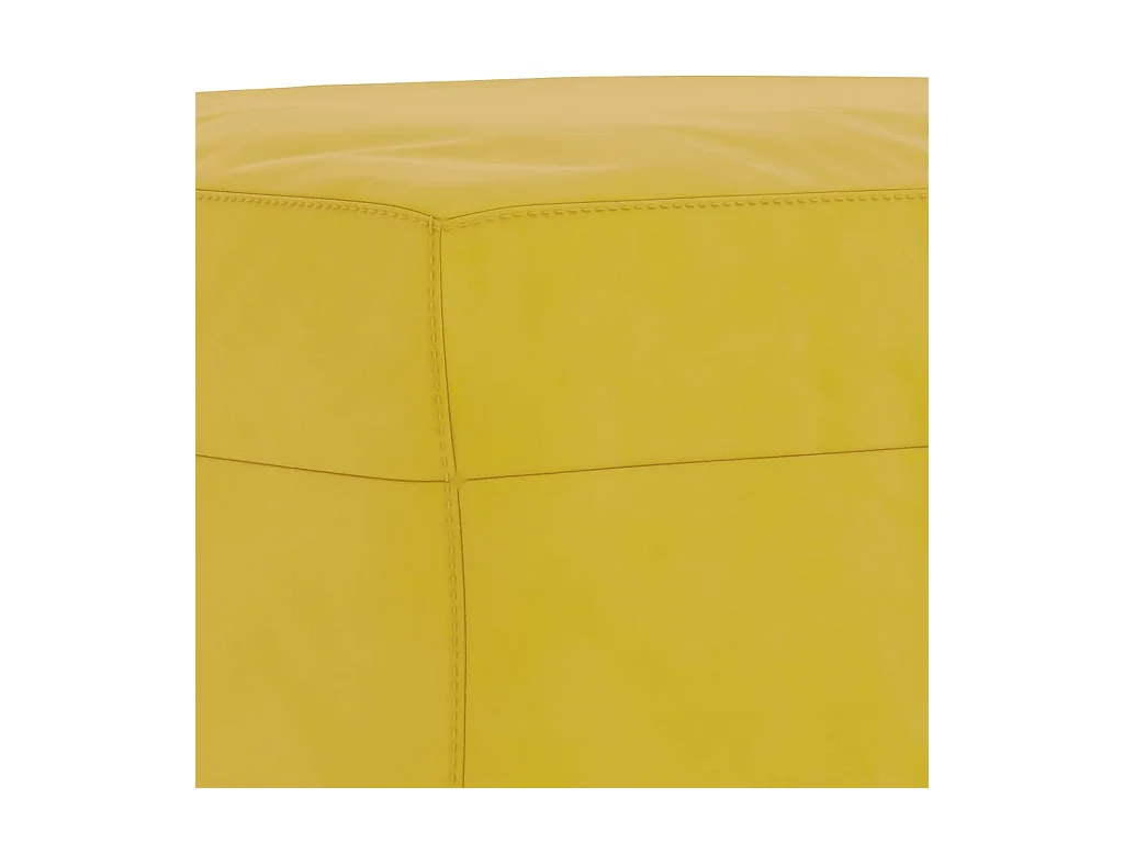 4-delige Loungeset fluweel geel