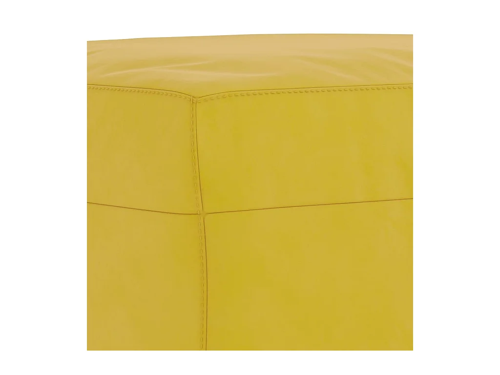 Ensemble de canapés 3 pièces jaune velours