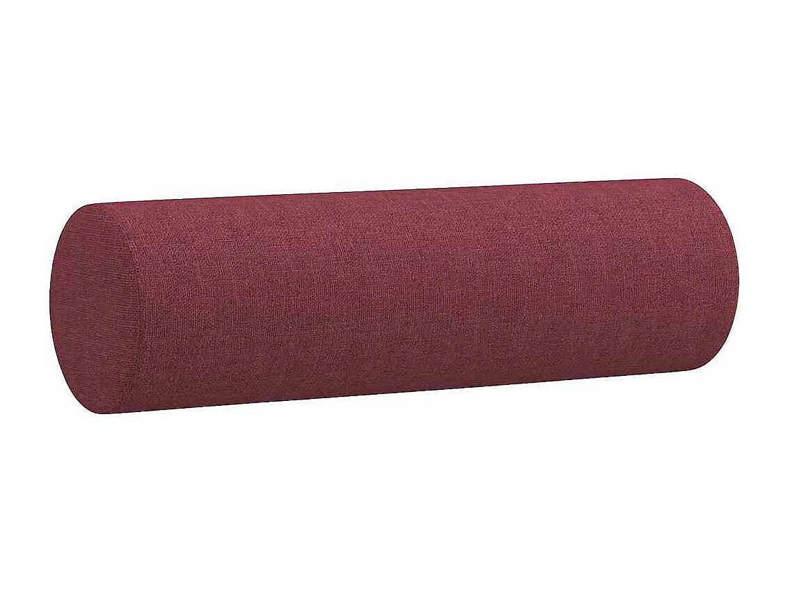 Ensemble de canapés 2 pièces avec coussins rouge bordeaux tissu