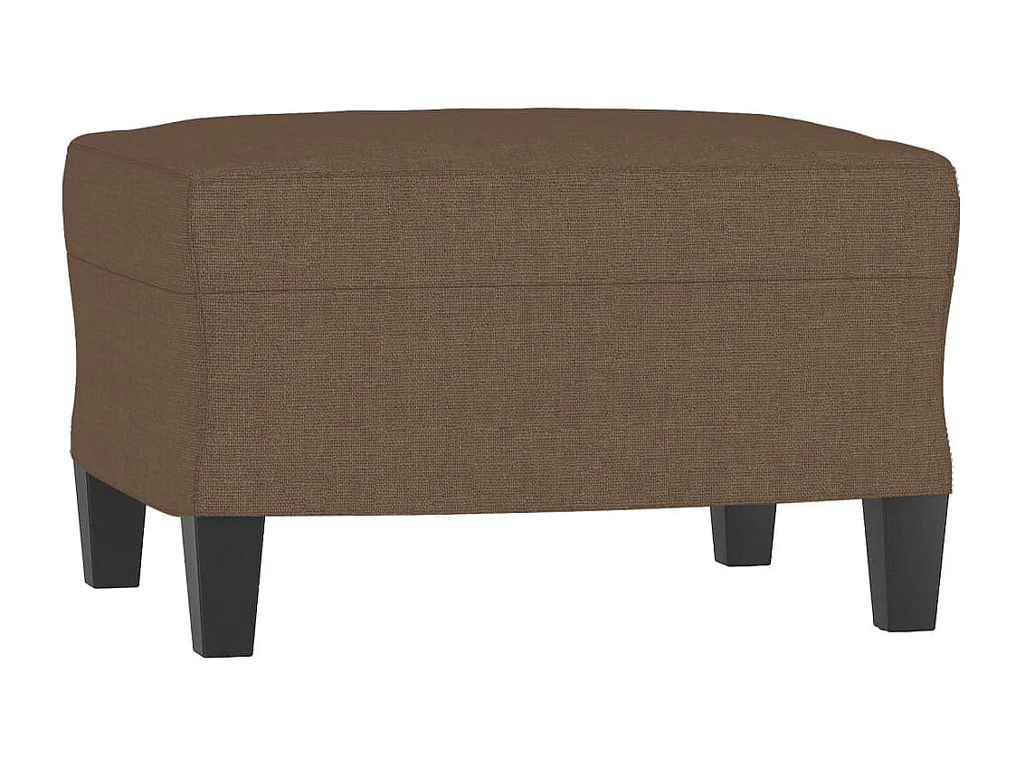 Ensemble de canapés 3 pièces avec coussins Marron Tissu