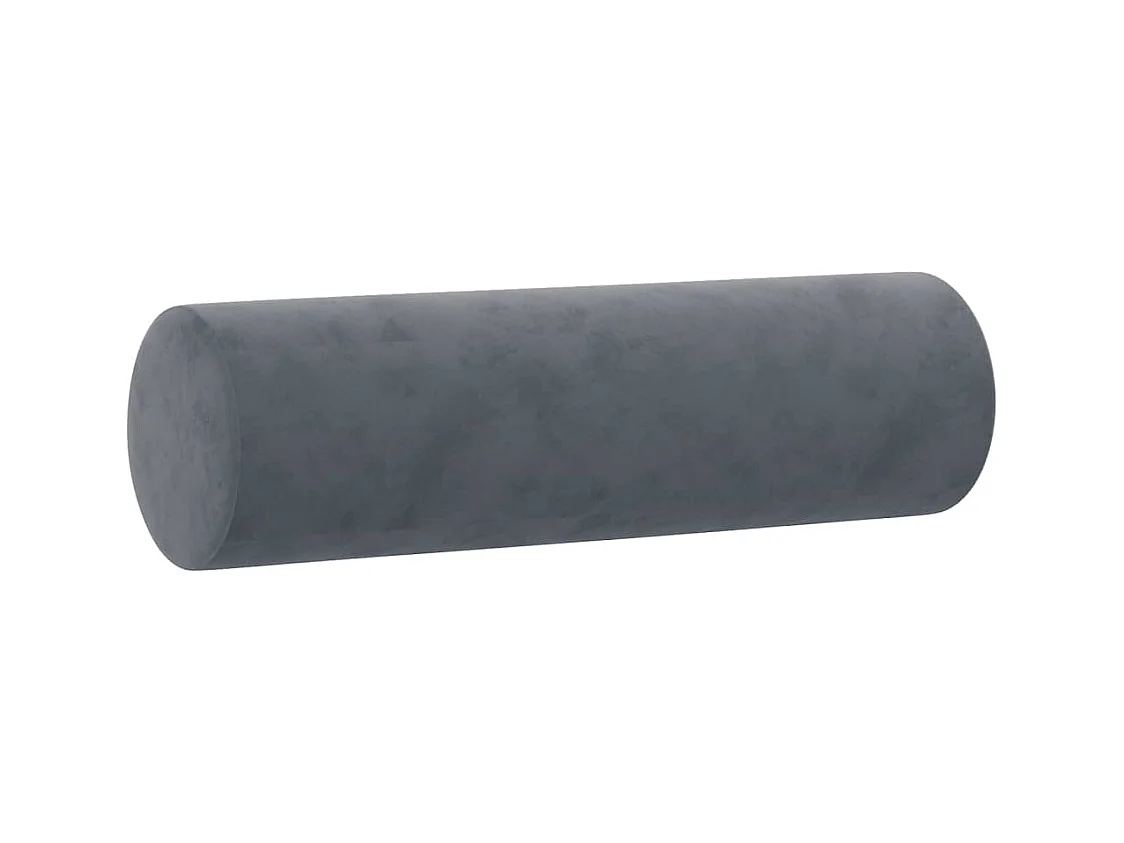 Ensemble de canapés 2 pièces avec coussins gris foncé velours