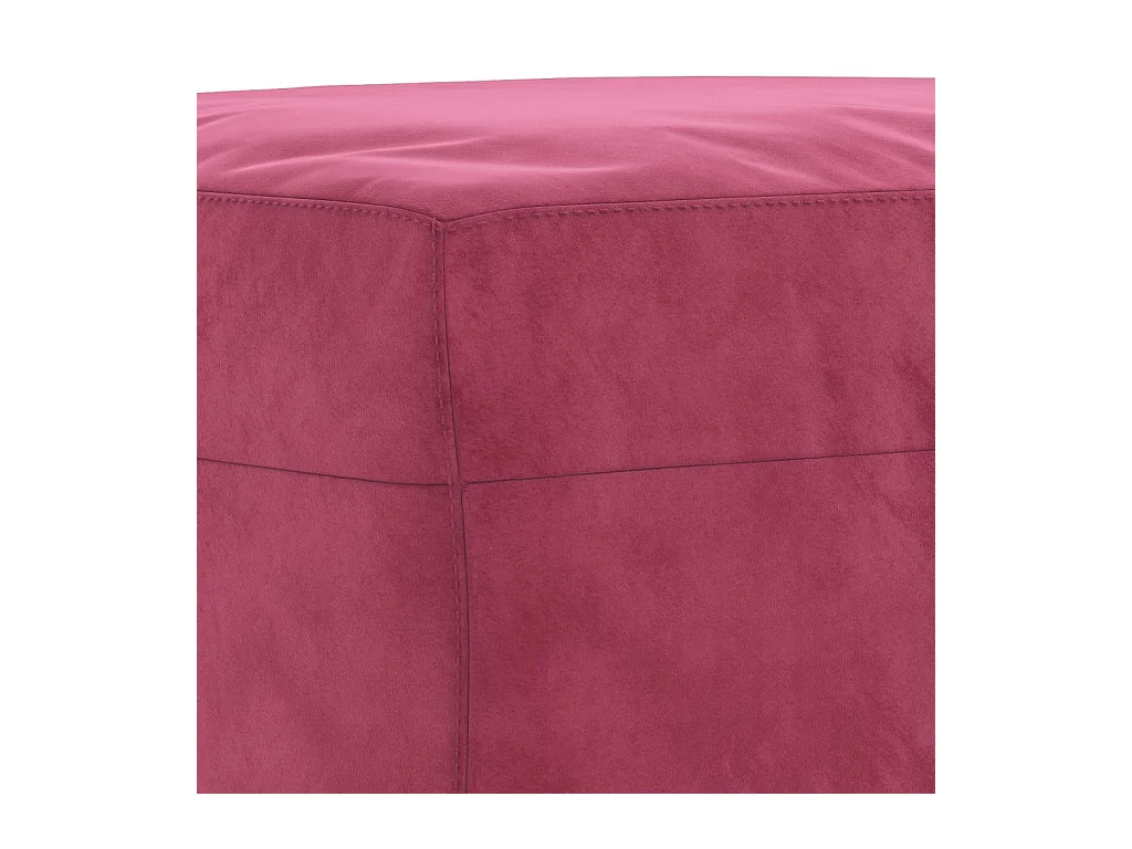 Ensemble de canapés 3 pièces rouge bordeaux velours