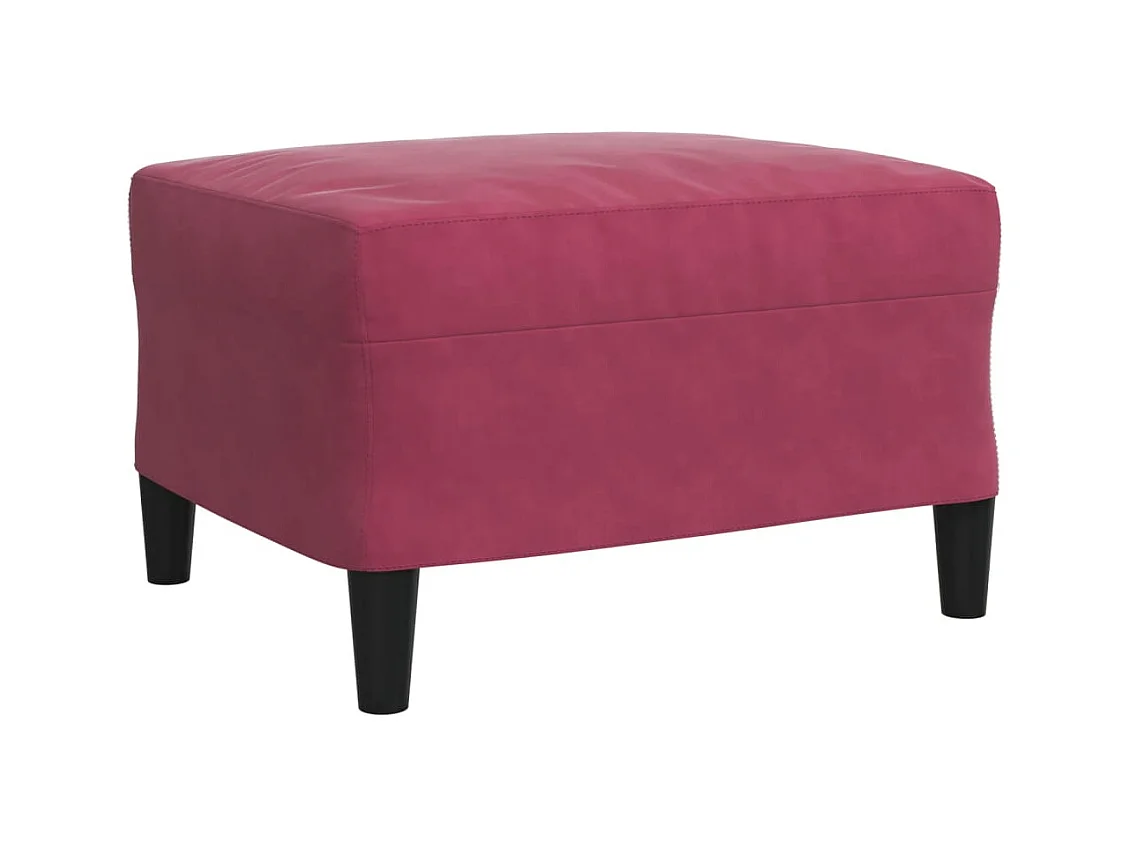 Ensemble de canapés 4 pièces avec coussins Rouge bordeaux Velours