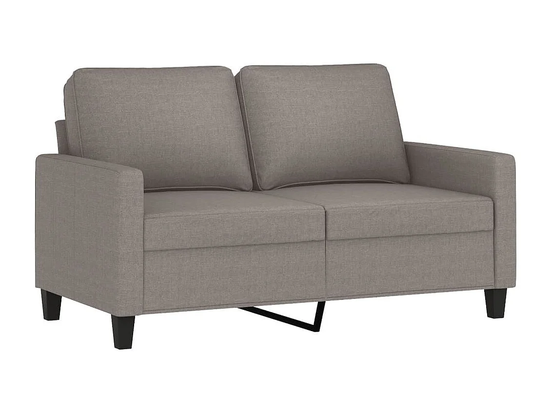 3-delige Loungeset met kussens stof taupe